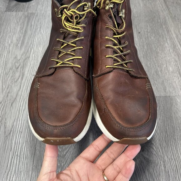 REEF Rover Hi Boot Leather Mens Size 11.5 Brown White Boots main image 10